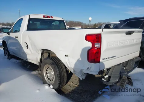 2020 Chevrolet Silverado 1500 2Wd Long Bed Wt из США, поврежденный, VIN 3GCNWAEF4LG197178